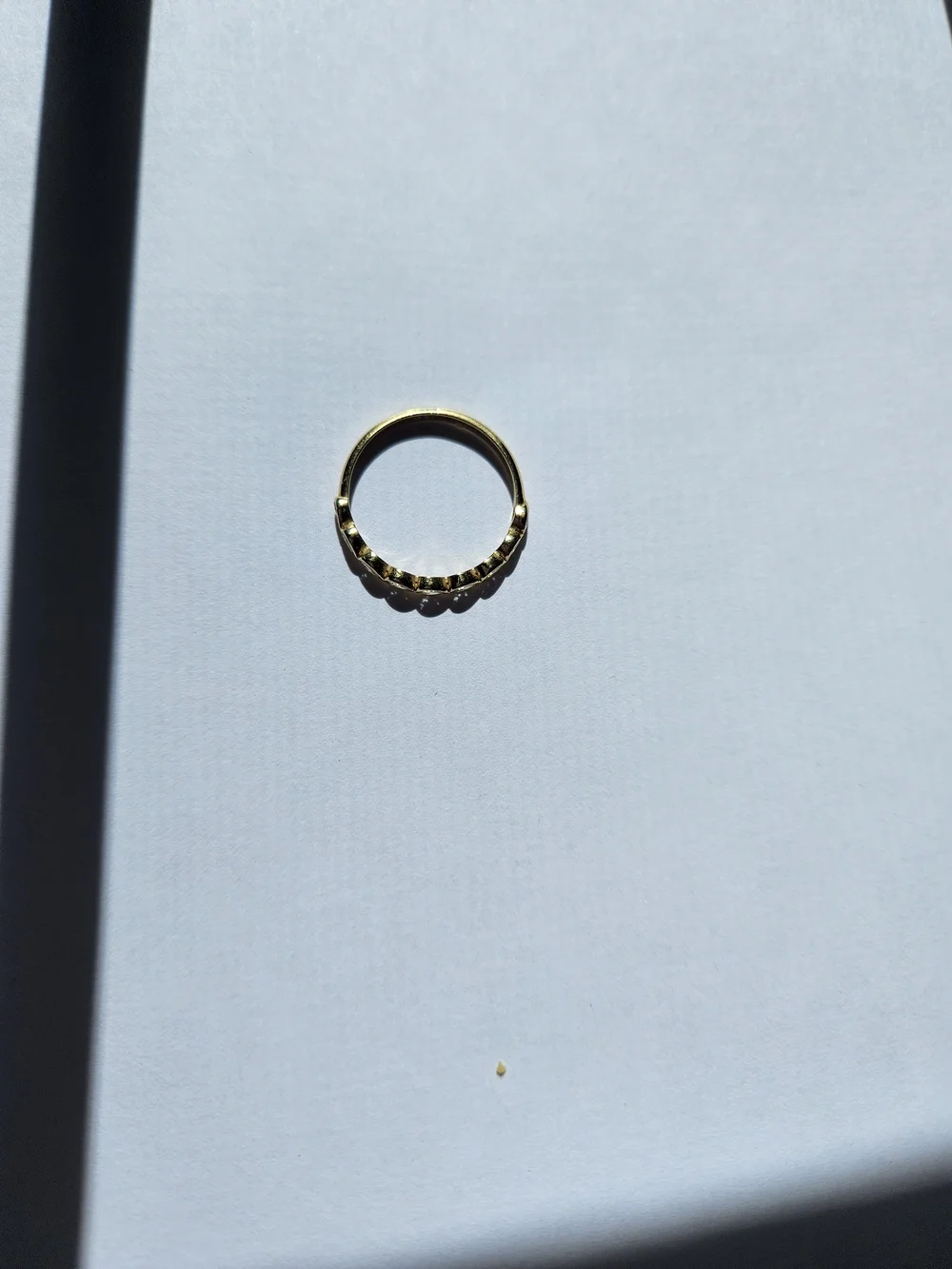Yellow Gold (14K) Pear Cut Natural Diamond Wedding Band